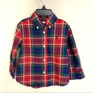 Ralph Lauren Plaid button-down, “natural stretch”